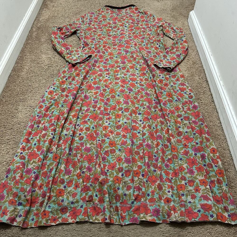 Natural Life Christa Knit Maxi Dress Watercolor Neon Size Medium - Picture 8 of 8